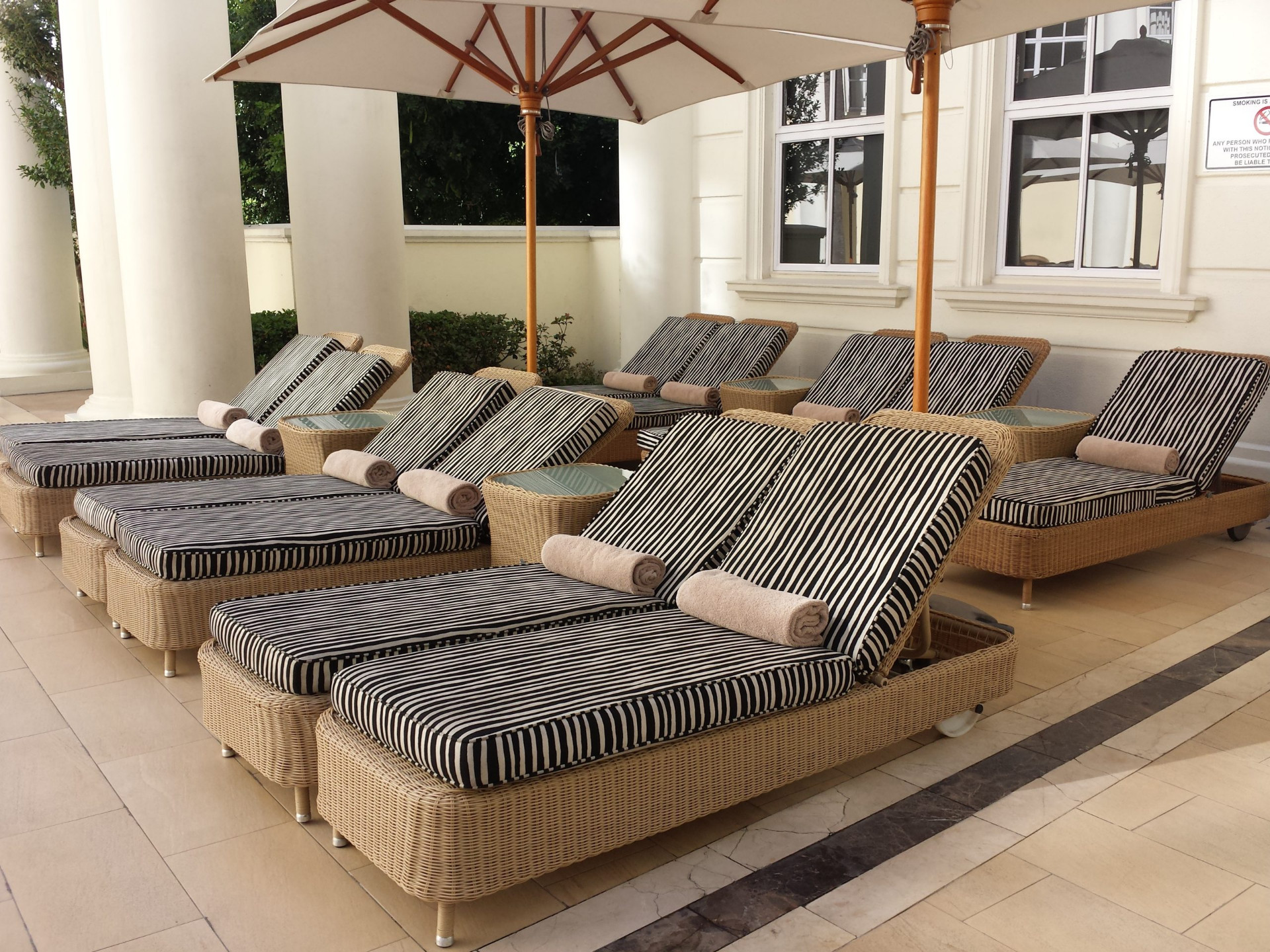 Hotel Poolside Loungers